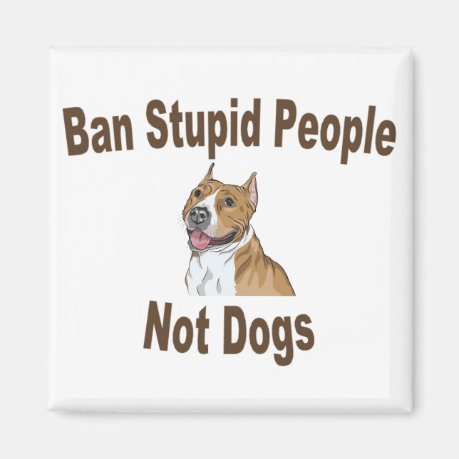 Ban Stupid People Magnet (Vorne)