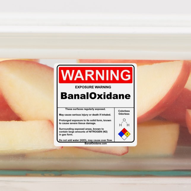BanalOxidane-Warnschild Etiketten (Befestigt)