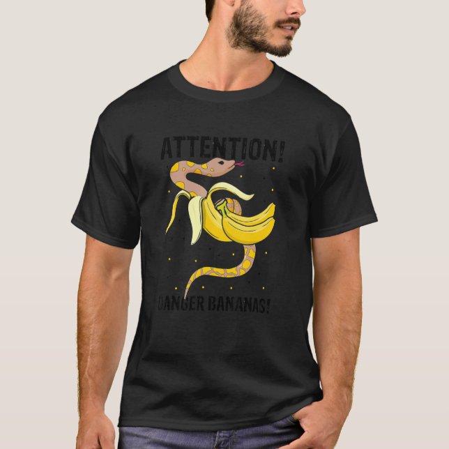 Banana Ball Python and Noodle Reptile Designs 26 T-Shirt (Vorderseite)
