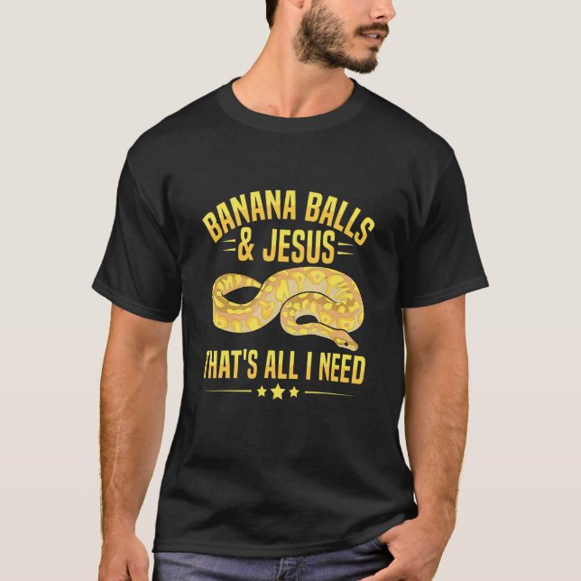 Banana Ball Python for a Ball python breeder T-Shirt (Vorderseite)