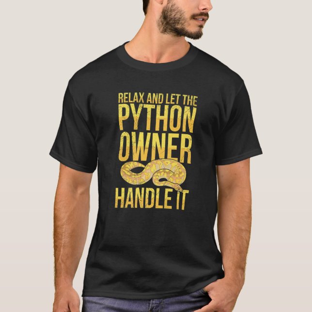 Banana-Ball-Python für eine Bananenball-Python-Ras T-Shirt (Vorderseite)