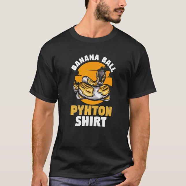 Banana Ball Python Snake Herpetologist Gefahr Noo T-Shirt (Vorderseite)