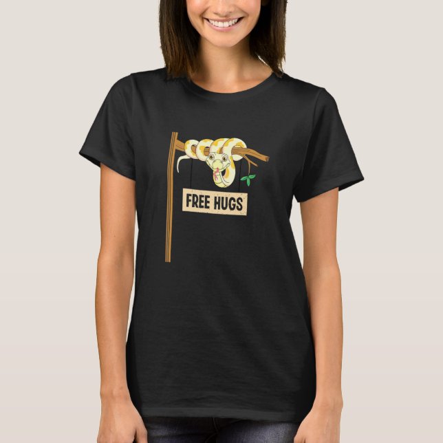 Banana Ball Python und Noodle Reptile Designs 10 T-Shirt (Vorderseite)