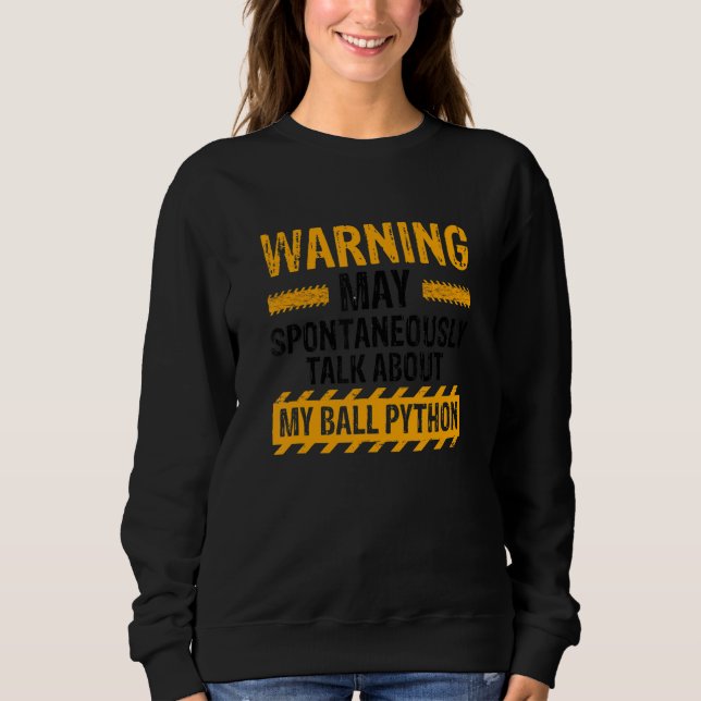 Banana Ball Python und Noodle Reptilien-Designs 34 Sweatshirt (Vorderseite)