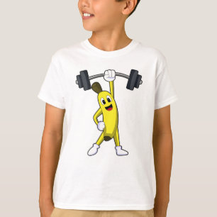 Banana bei Strandtraining mit Barbell T-Shirt