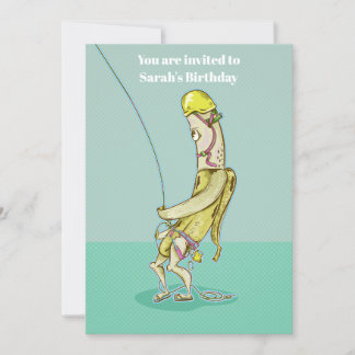 Banana Belay Rock Klettern Einladung