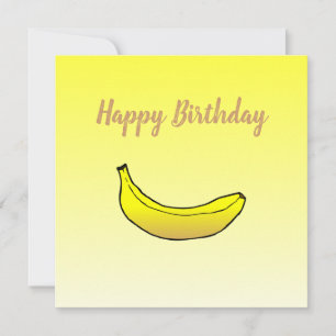 Banana Birthday Card Karte