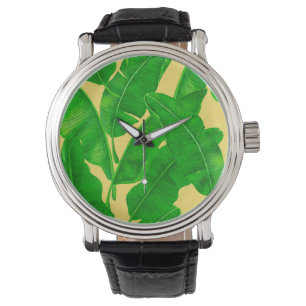 Banana-Blätter Armbanduhr