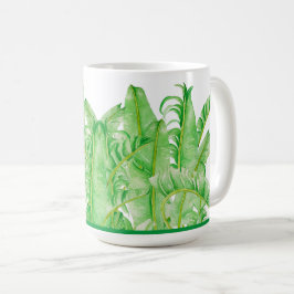 Banana-Blätter auf einer klassischen Tasse (15 oz.