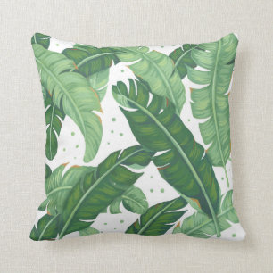 Banana-Blätter Illustration Throw-Kissen Kissen