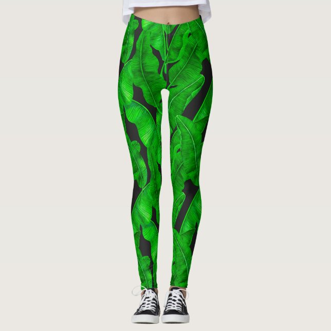 Banana-Blätter Leggings (Vorderseite)