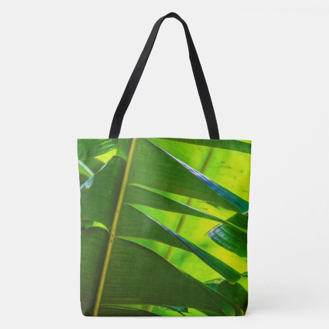 Banana-Blätter, McBryde Garden, Hawaiian Beach Bag Tasche (Vorderseite)