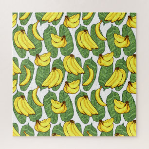 Banana-Blätter: tropisches Fruchtmuster