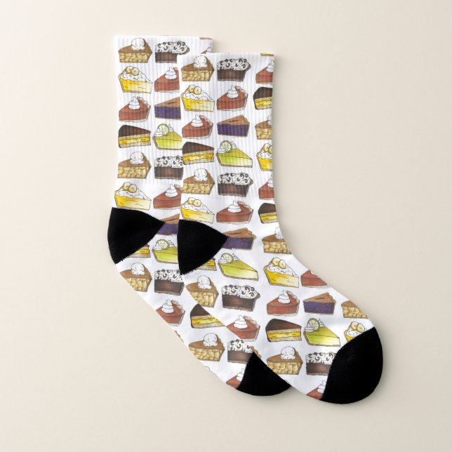 Banana Blueberry Key Limon Pumpkin Boston Cream Pi Socken (Paar)