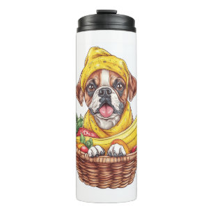 Banana Boxer - Funny Fruit Dog Thermosbecher