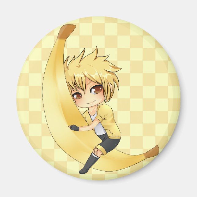 Banana Boy chibi Magnet (Vorne)