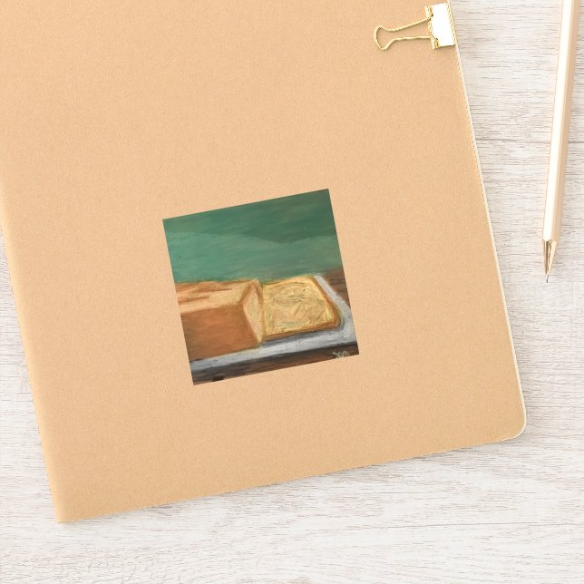 Banana Bread Aufkleber (Notizbuch)