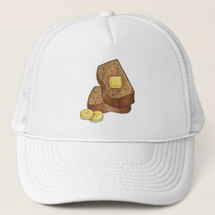 Banana Brot Loaf Slice Butter Backfood Truckerkappe