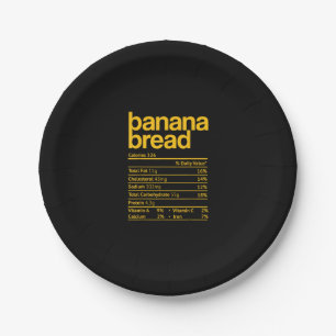Banana-Brot Nährwertangaben Lustiger Thanksgiving Pappteller