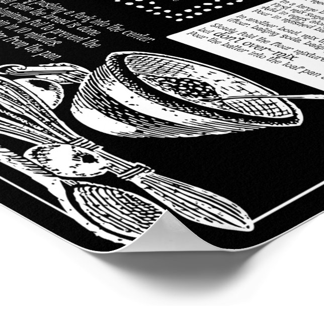 Banana Brot Rezept Poster (Ecke)