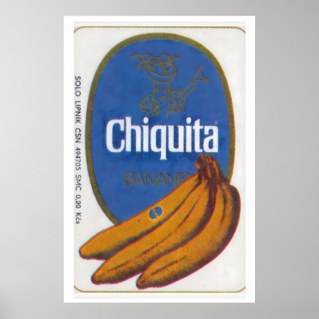 Banana Bunch - Matchbox Print - Aesthetic Wall Art Poster (Vorne)