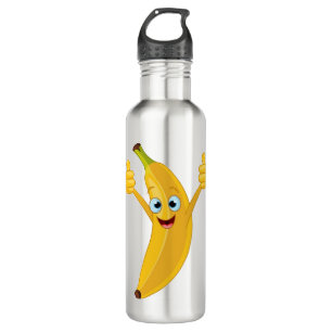 Banana Cartoon Design Edelstahlflasche