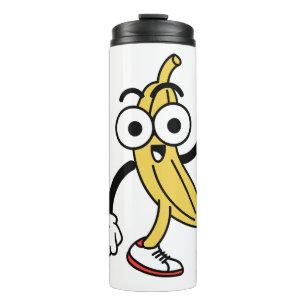 Banana-Cartoon Thermosbecher