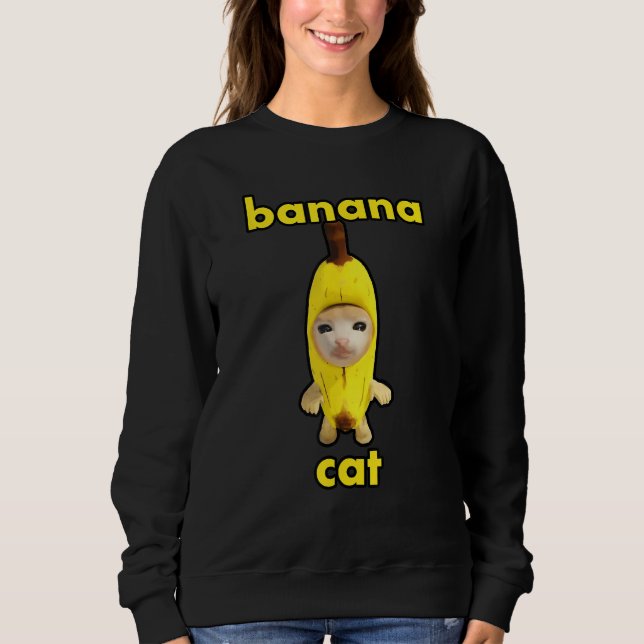 banana cat sweatshirt (Vorderseite)