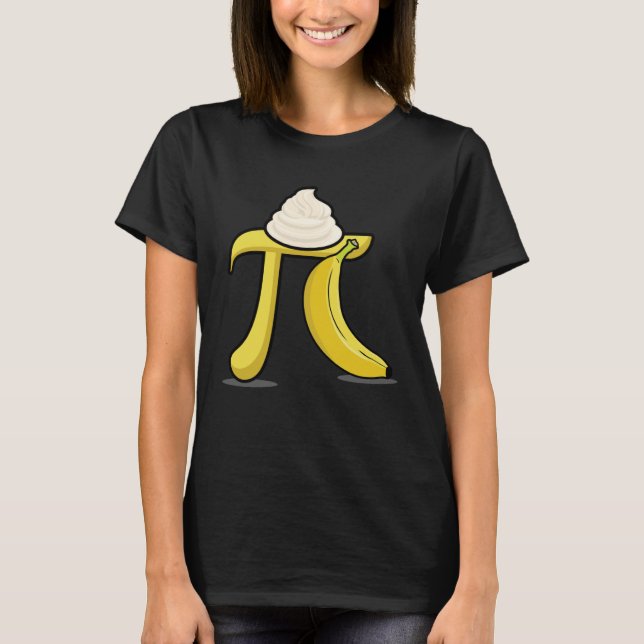 Banana Cream Pi  Pi Day Math Teacher T-Shirt (Vorderseite)