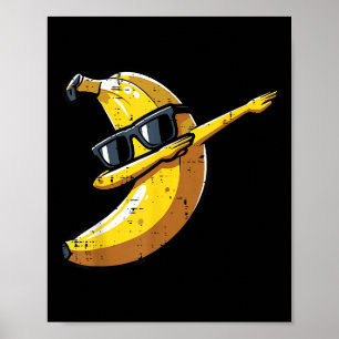 Banana Dab Sungles Niedlich Fruchttanzjungs Kinder Poster