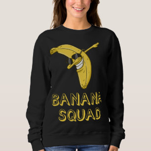 Banana Dabbing Sonnenbrille lächeln Gesicht Frucht Sweatshirt