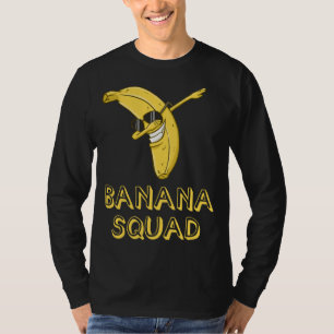 Banana Dabbing Sonnenbrille lächeln Gesicht Frucht T-Shirt