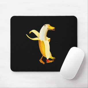 Banana Duck. Funny Anthropomorphe Obsttiere Mousepad