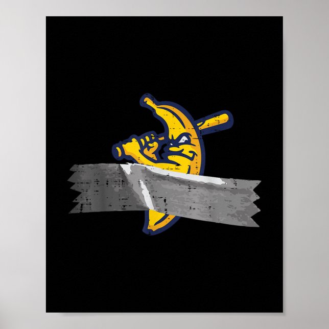 Banana Duct Tape Funny Frucht Meme Men Boys Kind Poster (Vorne)