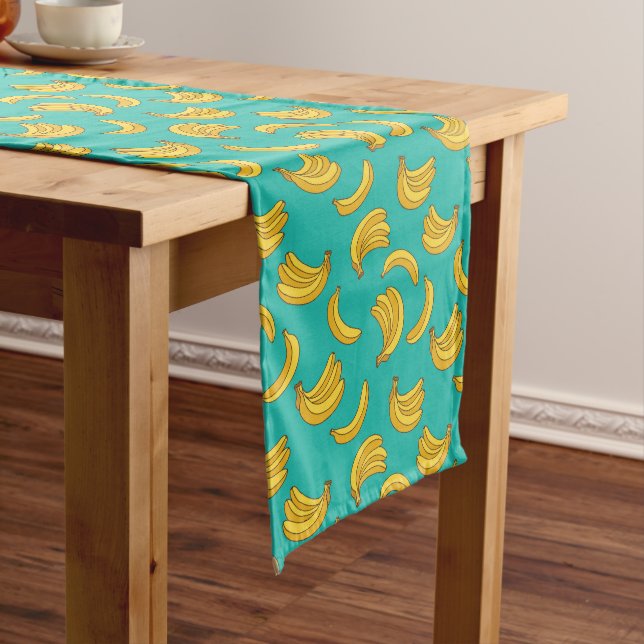 Banana Frucht Fun Muster Mittelgroßer Tischläufer (Beispiel)