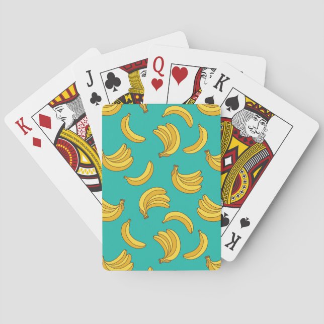 Banana Frucht Fun Muster Spielkarten (Rückseite)