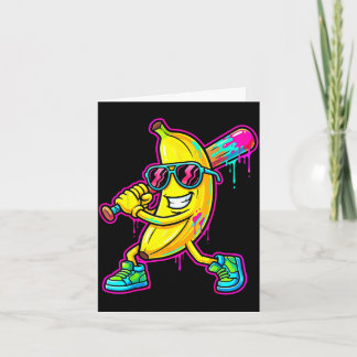 Banana funny baseball drip ice cream kids youth karte