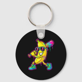 Banana funny baseball drip ice cream kids youth schlüsselanhänger