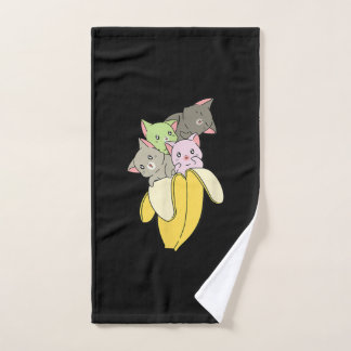 Banana Funny Cat | Niedliches Kittengeschenk Handtuch