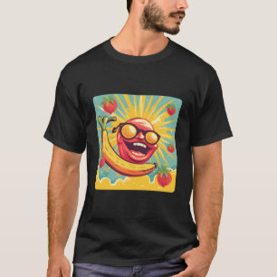 Banana Funny Fruit leuchtend im Sommer Halloween T-Shirt