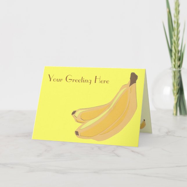 Banana-Grußkarte Karte (Vorderseite)