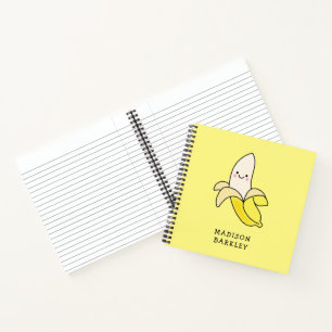 Banana Kids Niedliches Kawaii Notizbuch