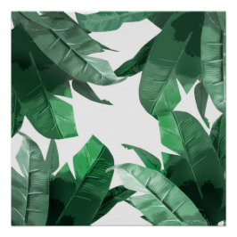 Banana Leaf Art Print Poster