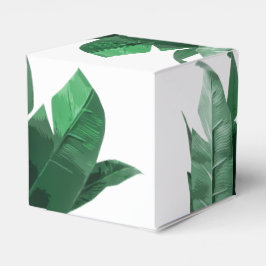 Banana Leaf Print Square Gefallen Box Geschenkschachtel