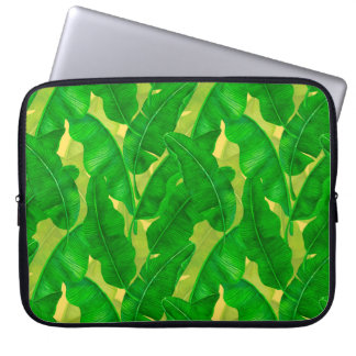 Banana leaves watercolor pattern laptopschutzhülle