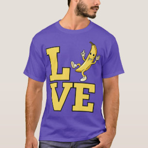 Banana Liebe für Bananenfrüchte Lover Funny Yellow T-Shirt