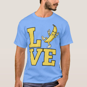 Banana Liebe für Bananenfrüchte Lover Funny Yellow T-Shirt