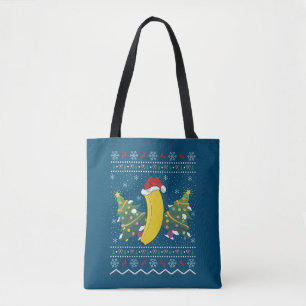 Banana Lover Xmas Geschenk Ugly Banana Weihnachten Tasche