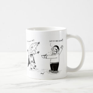 Banana Man Funny Cartoon Tasse