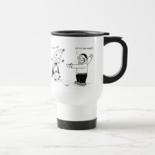 Banana Man Funny Cartoon Travel Mug Reisebecher